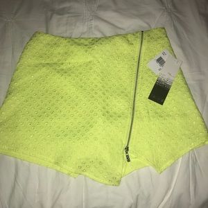 Kenzie Textured Zip Front Skort
